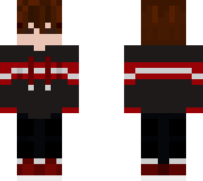 skater boy red, grey and black (haircut)