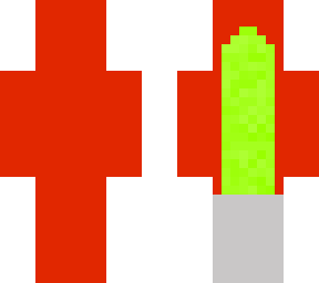 green lightsaber (on back)