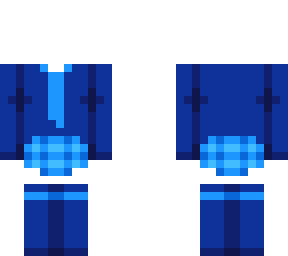 ob - blue school fit w/ blue skirt