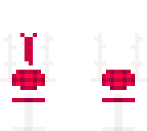 ob - white suit w/ berry red skirt