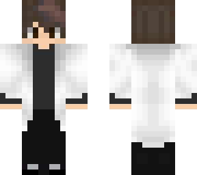 white trench coat with brown hair (4px arm)