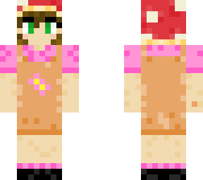 mushroom w pink and brown