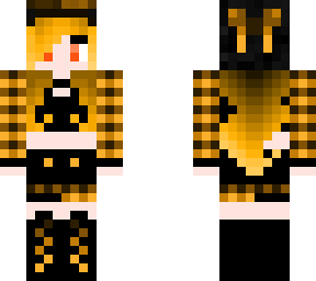 orange beanie girl