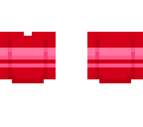 sb - red sweater w/ pink stripe