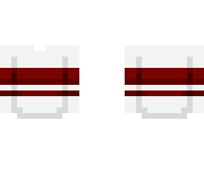 sb - white sweater w/ red stripe