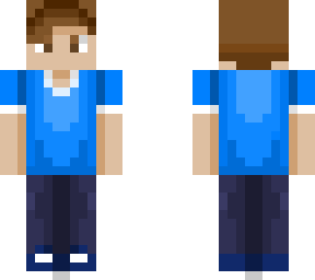 blue shirt kid