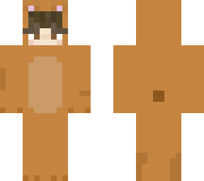 cute girl in bear onesie