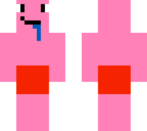 drooling pink guy