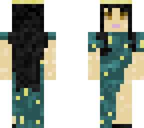 green and gold dress