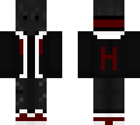grey man in black and red hoodie (classic)