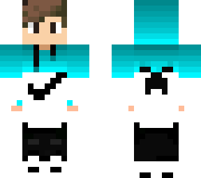 minecraft blue and black hoodie
