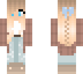 blue eyed girl | Minecraft Skin