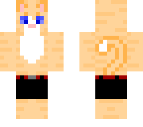 cream cat (with shorts)
