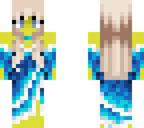 female skin - wavy dress  - blonde hair