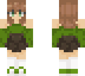 off the shoulder, green