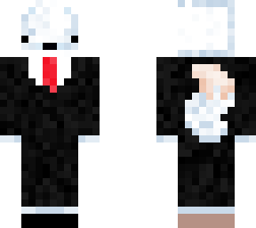 snow fox in a suit