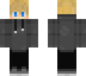 blond in black