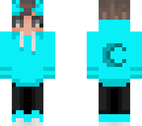 blue hoodie