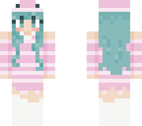 cotton candy frog girl