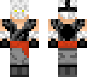 wandering fighter black (white hair)