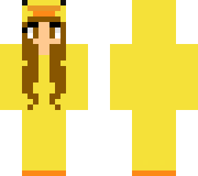 chica pato amarillo