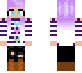 flower and stripe girl.