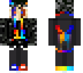 half blue flames half red flames