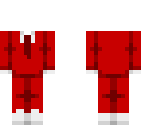 ob - simple red & white suit