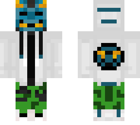oni hoodie person (blue)