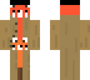 two red pandas in 1 trench coat
