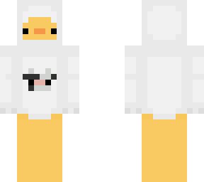 duck with cow hoodie