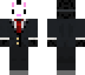 enderman with bunny mask