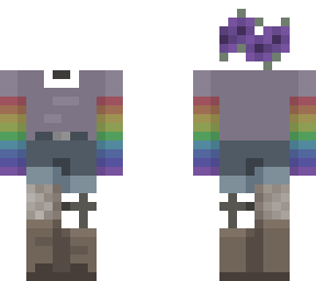 flowers in my hair and rainbows on my sleeves (outfit base) (reposted)