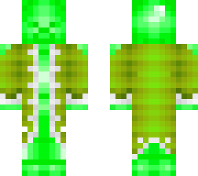 funny green steve in leader outfit