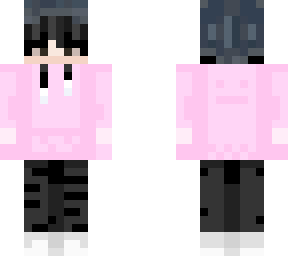pink hoodie better hair beanie