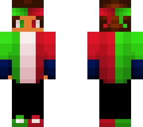 red and green