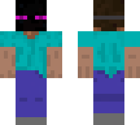 steve with enderman mask