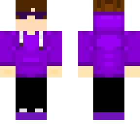 casual purple skin