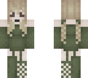 green sweater