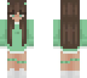 green sweatshirt girl