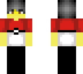 male - pokeball shirt - black pants