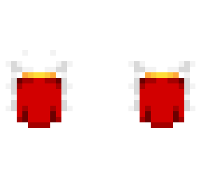 ob - white top w/ sleeves & red bottom