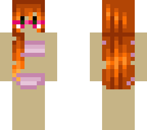 tanned beach girl with heart sunglasses( hair from clearance ,  link in disc)