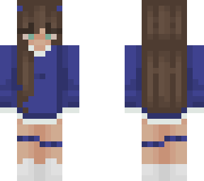 blue sweatshirt girl