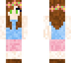 flower girl with brown hair