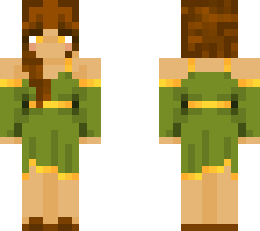 girl in green dress