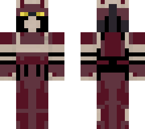 red t-series tactical droid with yellow eyes
