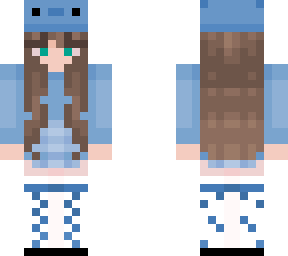 blue axolotl girl