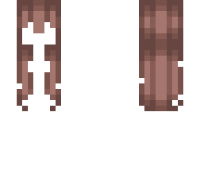 Dark brown hair base long | Minecraft Skin
