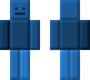 just a blue man